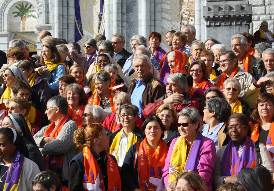 Les salésiens au rassemblement des Familles Spirituelles à Lourdes