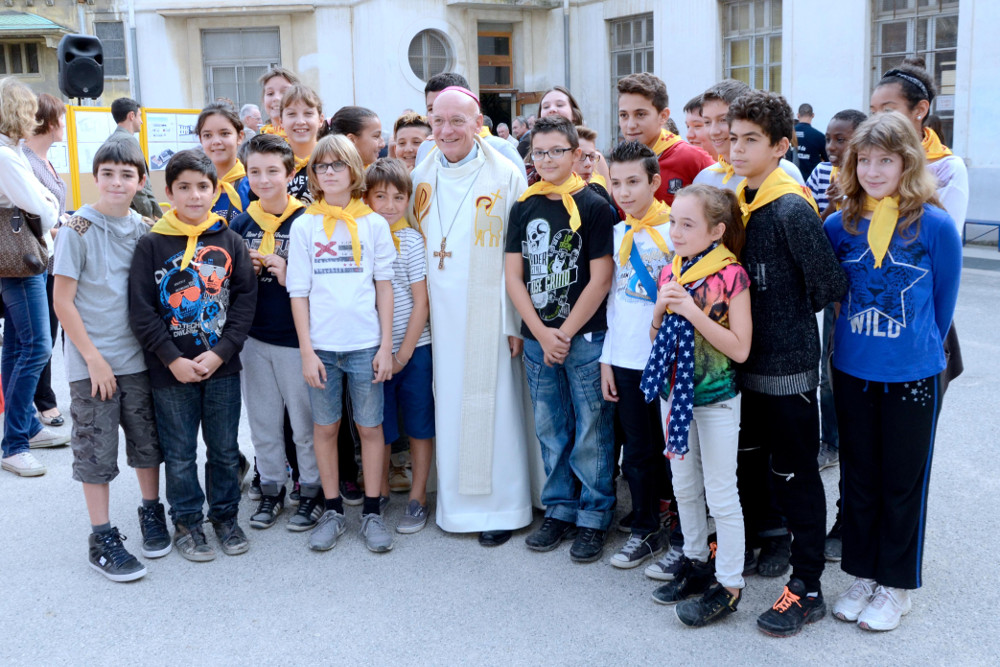 Fondation Don Bosco Nice – pose de la première pierre de l’internat pour filles