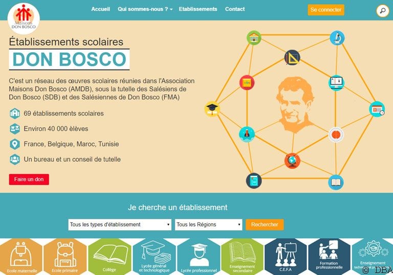 Vous cherchez une école Don Bosco ?