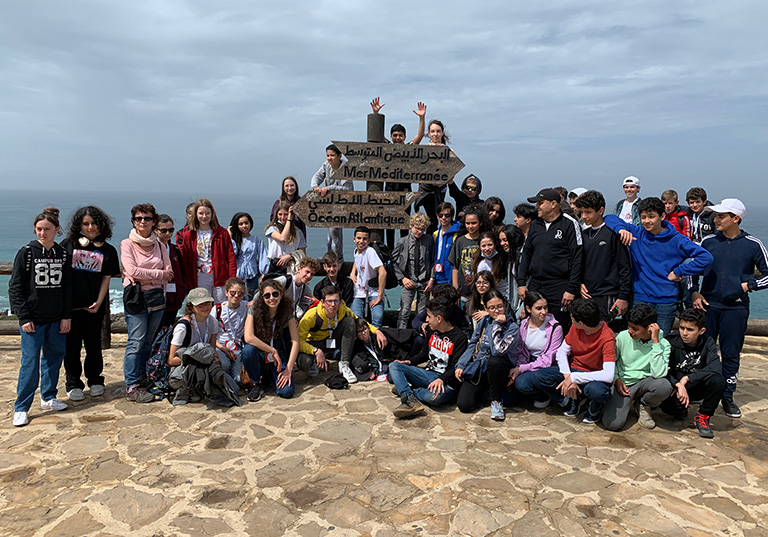 Dans le cadre du « Défi Citoyenneté », les élèves de Don Bosco Kénitra (au Maroc) et ceux de Don Bosco Gières (en Isère) construisent des ponts