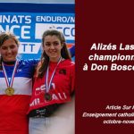Alizés Lassus, championne de VTT, à l’honneur dans la revue Enseignement catholique actualités