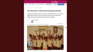 Le travail de VIA Don Bosco au Bénin mis à l’honneur dans « La Libre »
