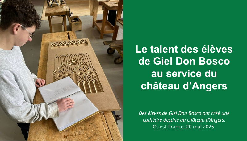 Des élèves de Giel Don Bosco, dans l’Orne, ont créé une cathèdre destinée au château d’Angers | Ouest-France