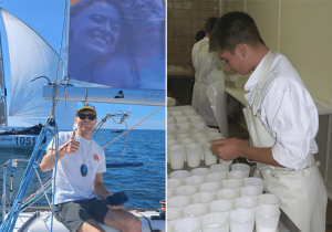 Mini Transat Sables-d’Olonne – Guadeloupe : sur son voilier, Aymeric le Renard mangera de bons produits salésiens
