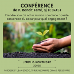 Conférence : Prendre soin de notre maison commune