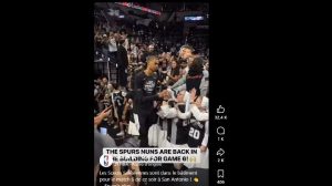 « Go Spurs go ! » : Victor Wembanyama… et les sœurs salésiennes font le show !
